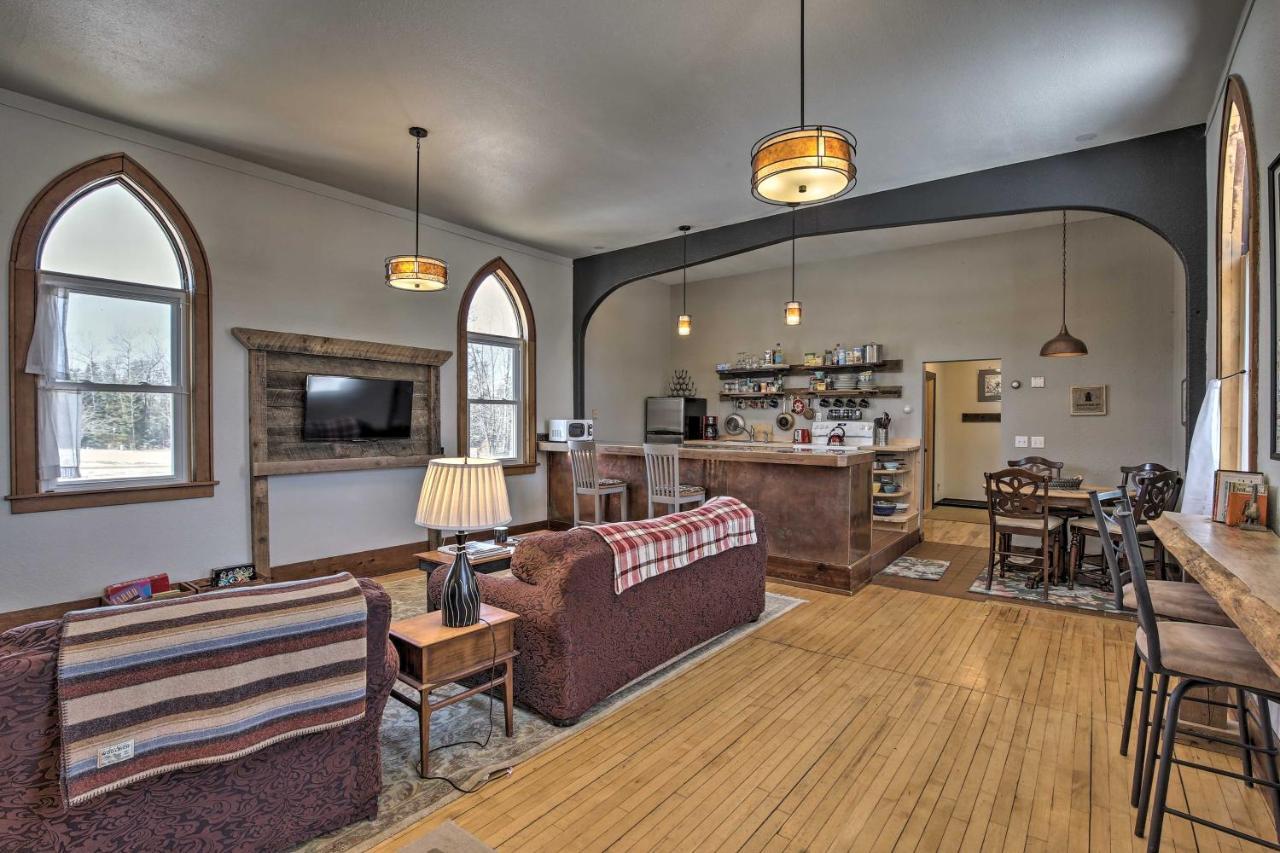 Renovated Historic Church Along Namekagon River! Seeley Exterior photo